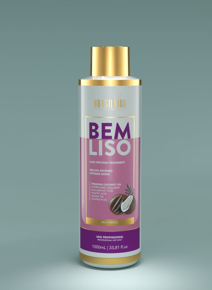 Brazilian Protein Hair Treatment for Damaged Hair : BEM LISO 1L