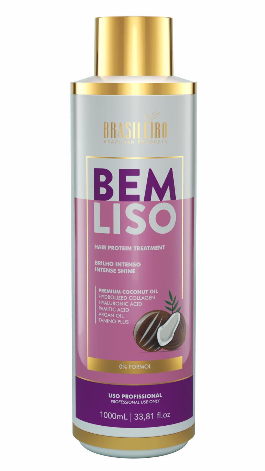 Brazilian Protein Hair Treatment for Damaged Hair : BEM LISO 1L